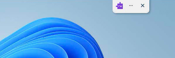 Read&Write Icon Top right corner