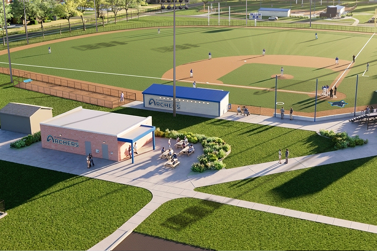 rendering of Meramec baseball updates