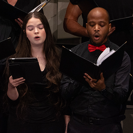 two choir singers