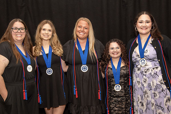 Gesi Campbell and SGA members