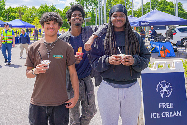 Community members watched drone demonstrations, practiced safe flight skills and enjoyed ice cream at STLCC-Wildwood.