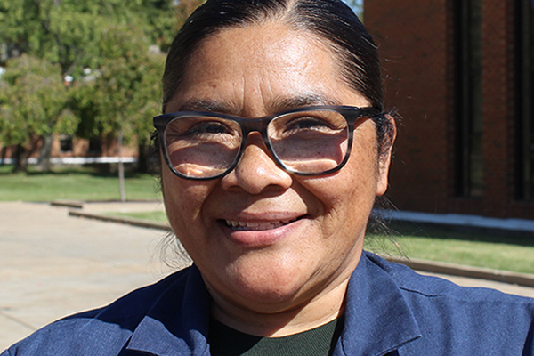Heriberta (Bertha) Lopez, lead custodian at STLCC-Florissant Valley, was born and raised in Mexico.