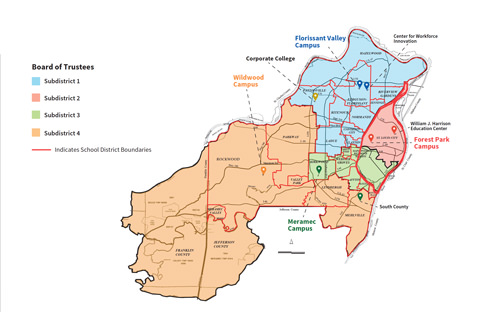 Board of Trustees District Map
