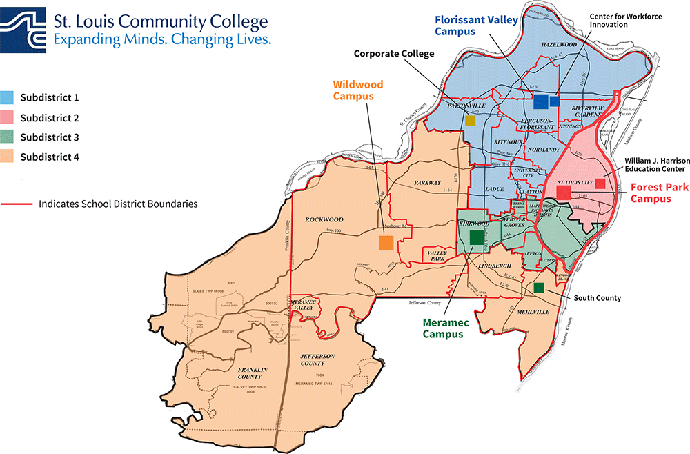 Board of Trustees District Map