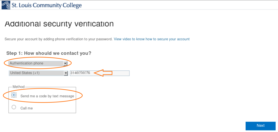 Additional security verification page