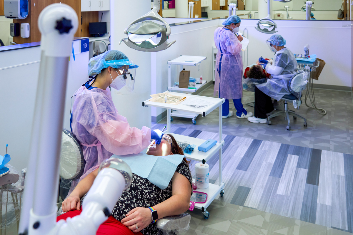 overhead look at forest park dental clinic