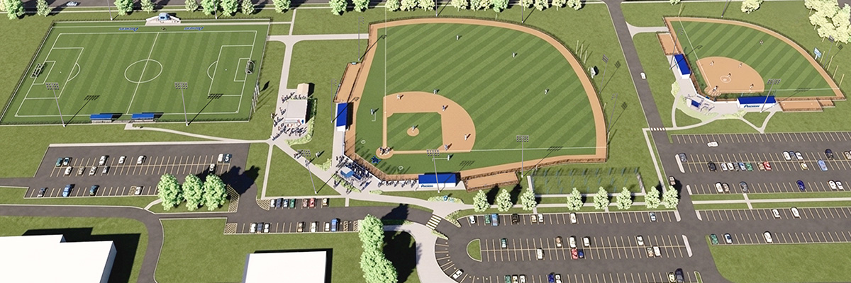 rending of field renovations
