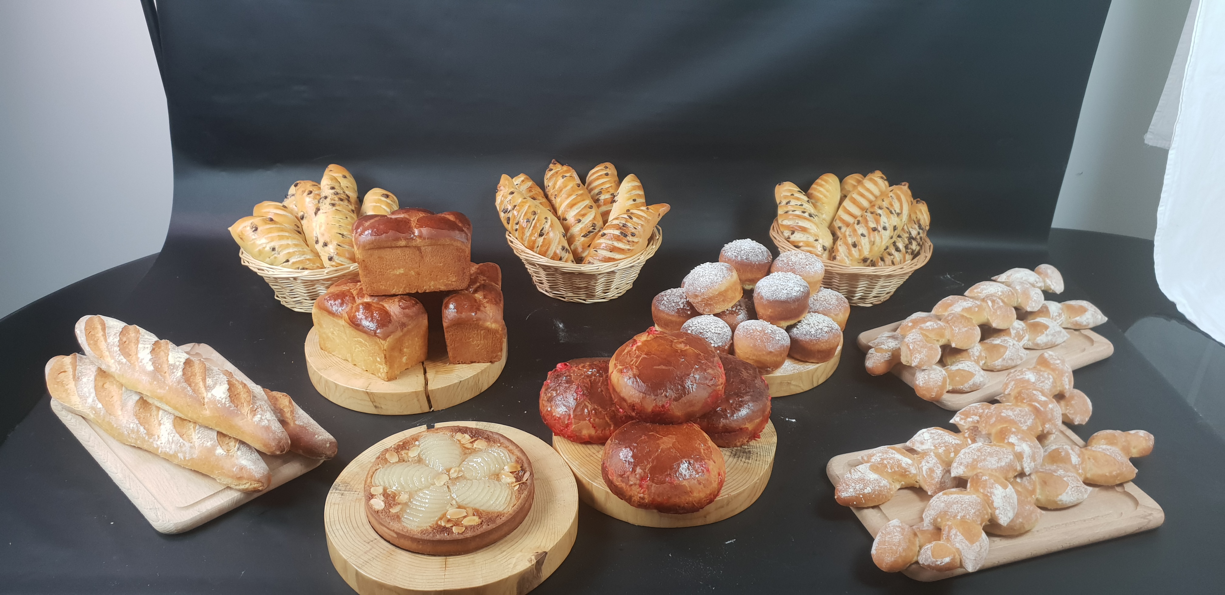 Breads baked by students
