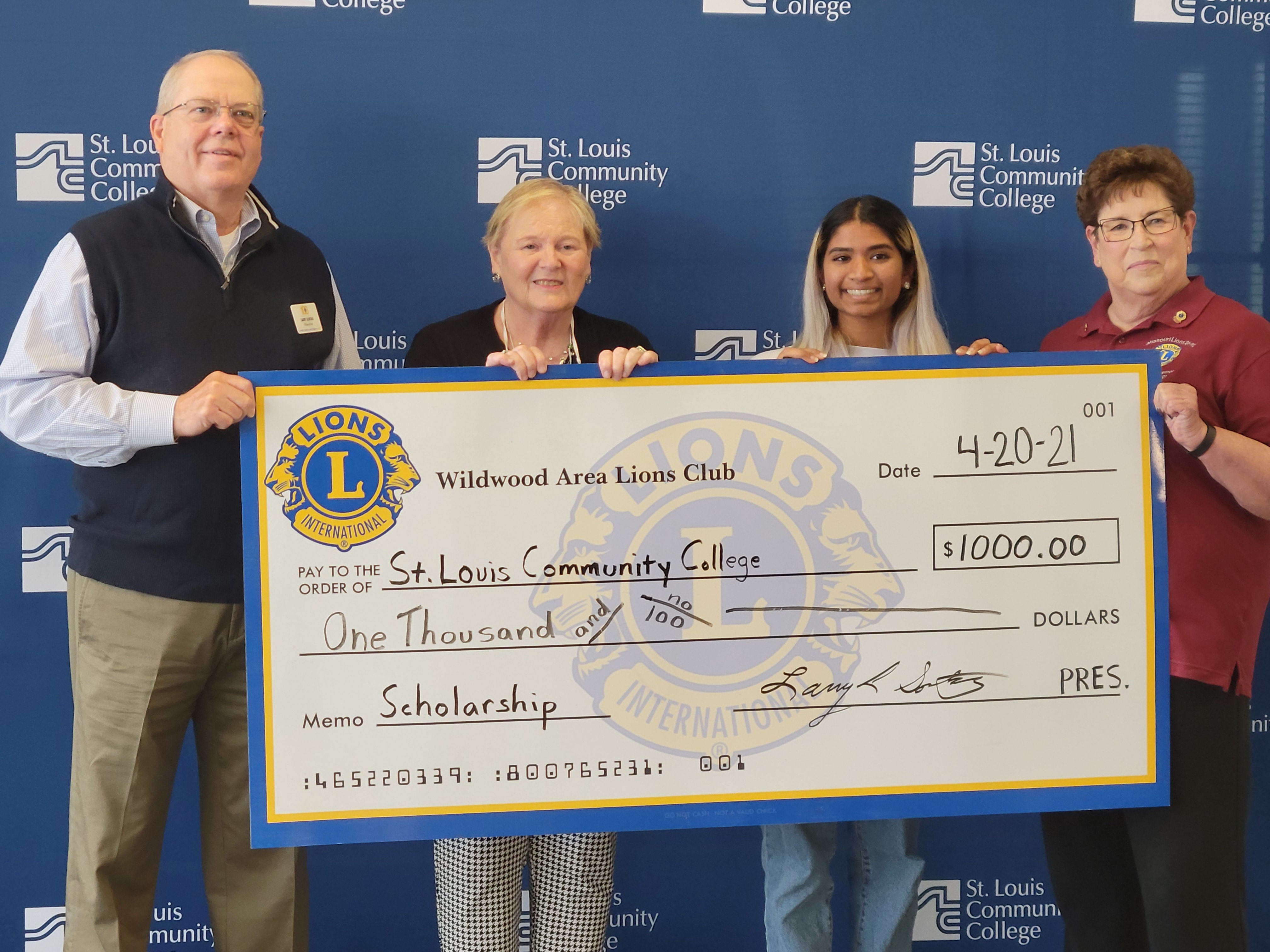 Wildwood Area Lions Club scholarship presentation