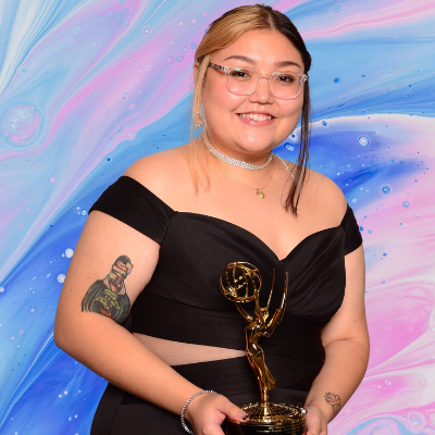 Isabelle Muren with her Emmy® Award