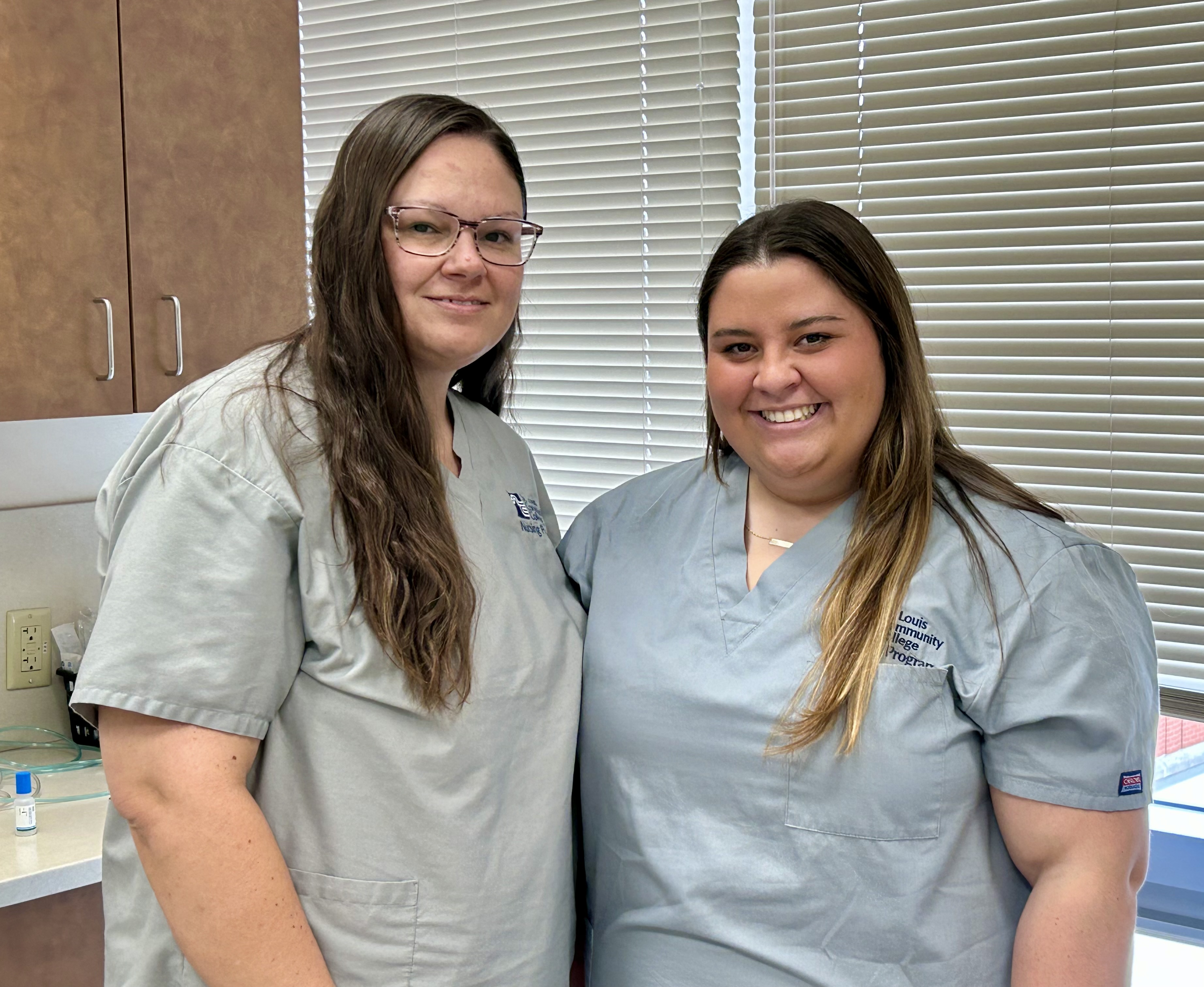 Two nursing students