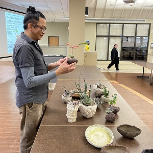 Bonsai pots created by Forest Park students