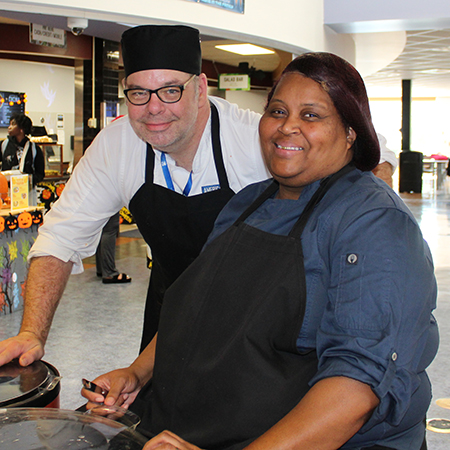 Two of the chefs at STLCC-Florissant Valley