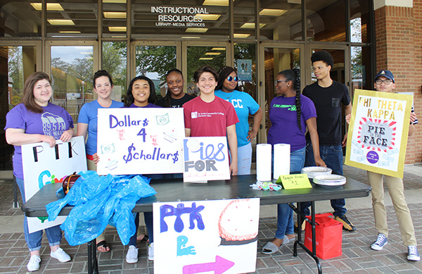 PTK students hold a fundraiser to raise money for member scholarships.