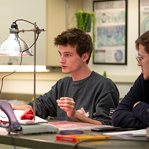 Horticulture students in the classroom