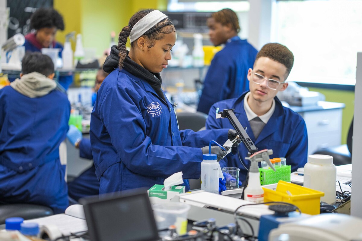 middle school students in boost program