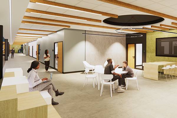 student lounge rendering