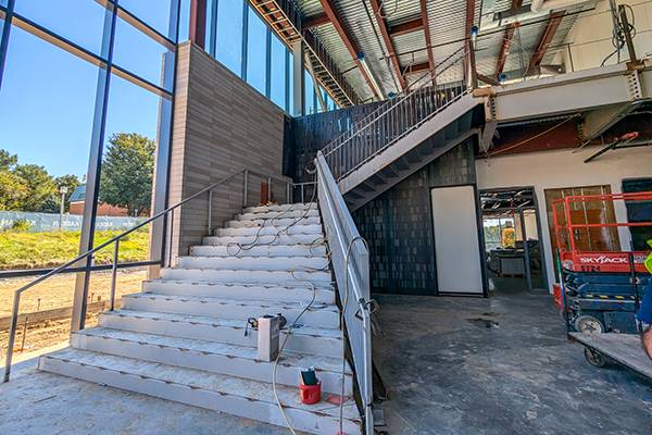 Main lobby stairwell to upper level