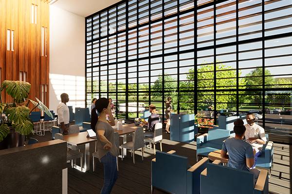 student lounge rendering