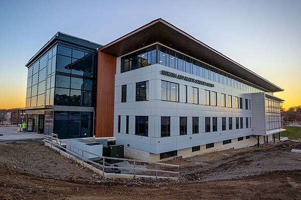 CNHS exterior progress NE corner