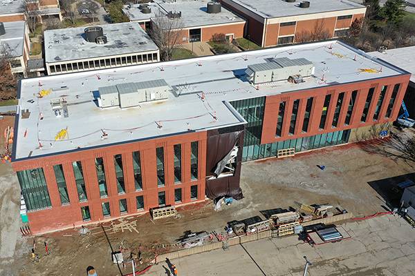 Aerial view of site