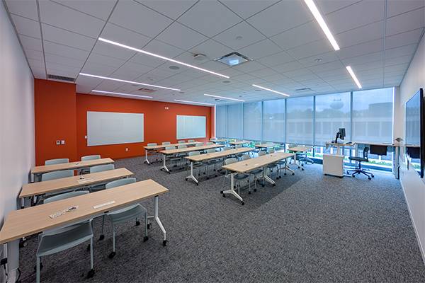 nearly complete classroom set up