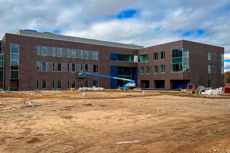 North end brickwork completed